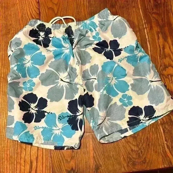 2 Pair Of Men's Swim Trunks Banana Split/Bsplit Draw String Waist Size Large - Picture 6 of 9